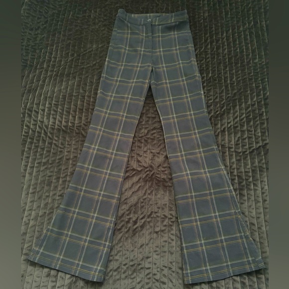 Plaid bell bottom pants - Picture 1 of 2